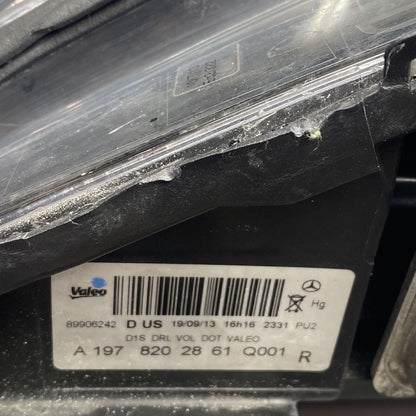 A1978202861 MERCEDES BENZ SLS HEADLIGHT RIGHT PASSENGER AMG XENON 2011 12 13 14 2015 DAMAGED