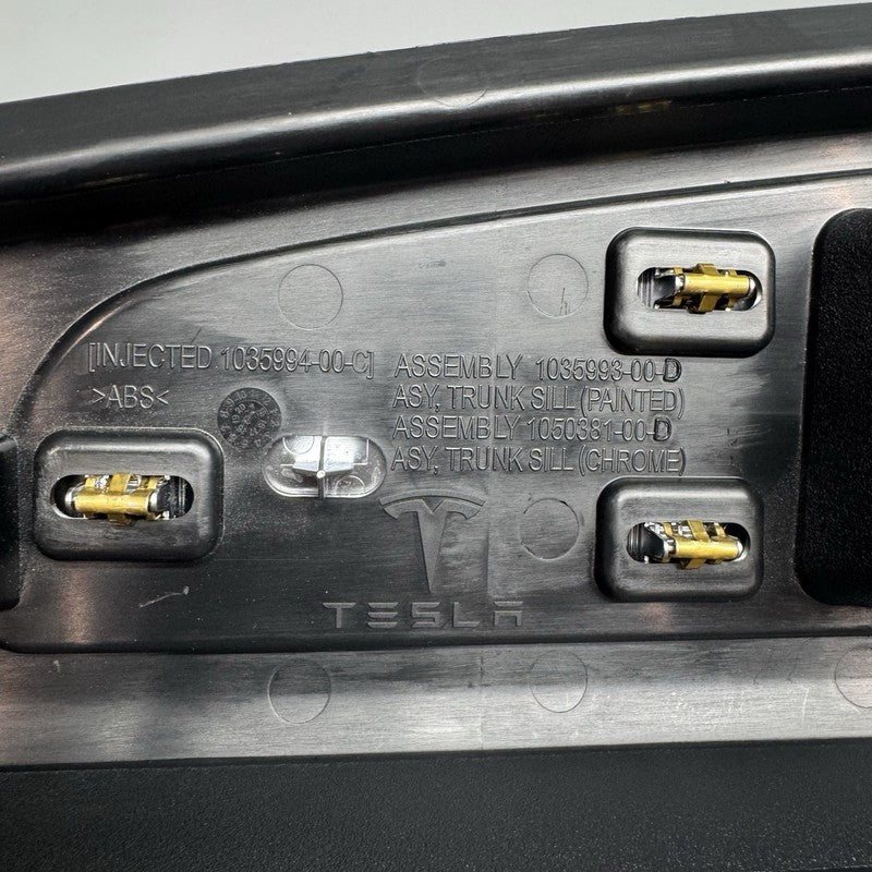 1035994-00-C TESLA MODEL X LIFTGATE TRUNK SILL MOLDING 2016 2017 2018 2019 2020 OEM
