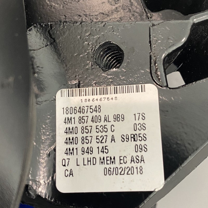 4M1857409AL AUDI Q7 MIRROR LEFT DRIVER CAMERA TYPE OEM 2017 2018 2019 4M1857409AL