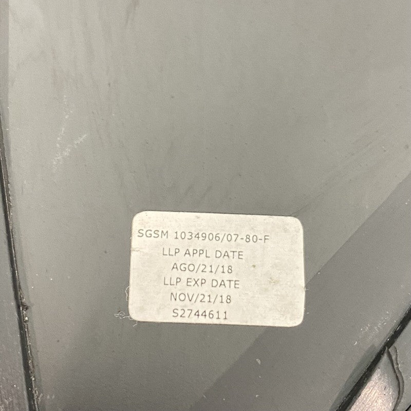 1044906-00-I TESLA MODEL X QUARTER GLASS LEFT REAR 1034906-80-F 2016 2017 2018 2019 2020 OEM
