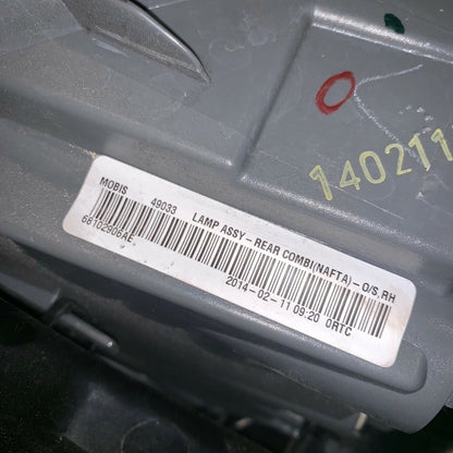 6810296AE JEEP CHEROKEE TAIL LIGHT RIGHT PASSENGER 6810296AE 2014 2015 2016 2017 LED OEM