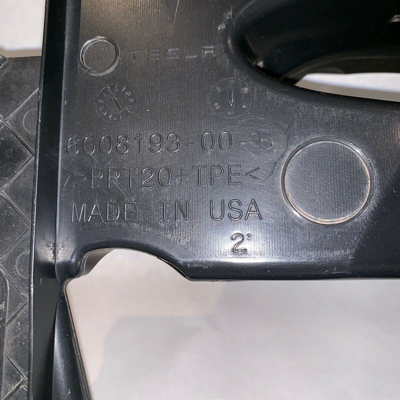 60008193-00-B TESLA MODEL S FRONT BUMPER LOWER AIR DUCT 2012 2013 2014 2015 OEM