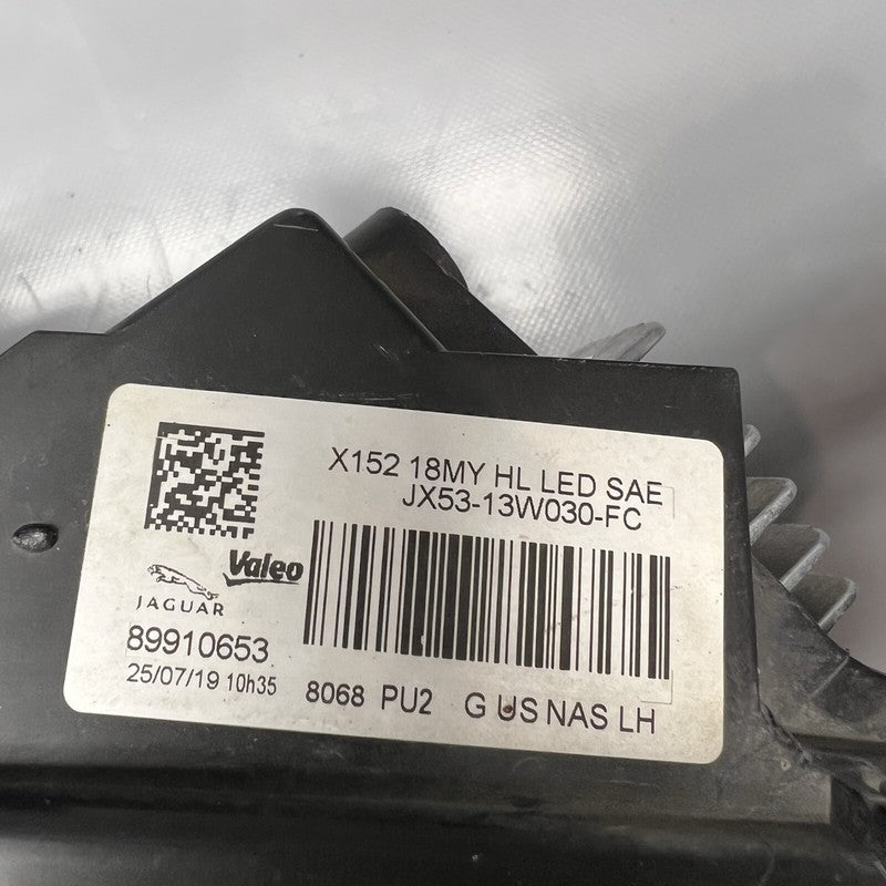 JX53-13W030-FC JAGUAR F-TYPE HEADLIGHT LEFT DRIVER 2018 2019 2020 JX53-13W030-FC