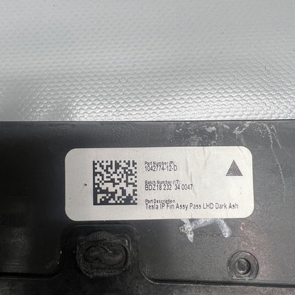 1042774-12-D TESLA MODEL S DASHBOARD PANEL DARK ASH RIGHT 2016 17 18 19 2020 OEM 1042774-12-D