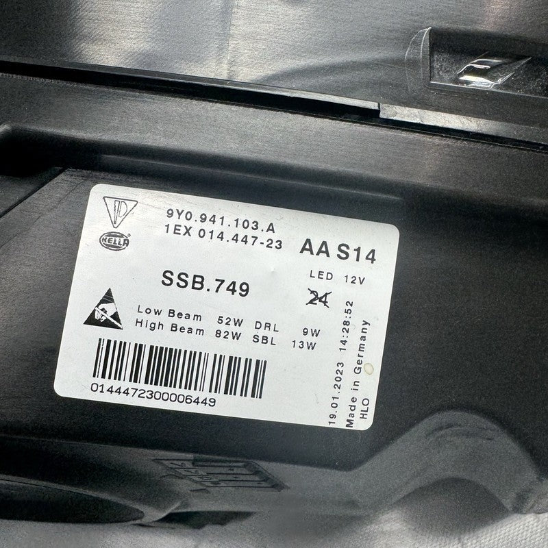 9Y0941103A PORSCHE CAYENNE GTS HEADLIGHT LEFT DRIVER 2019 2020 2021 2022 9Y0941103A OEM