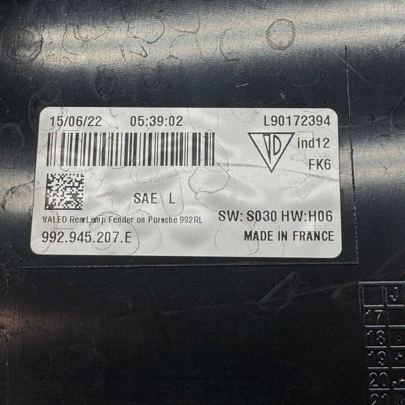 PORSCHE 911 CARRERA FOG LIGHT LEFT DRIVER 2020 2021 2022 2023 2024 202