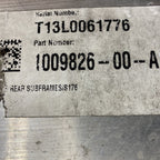 1009826-00-A TESLA MODEL S CROSSMEMBER REAR SUBFRAME RWD 1009826-00-A 2012 2013 2014 2015 OEM