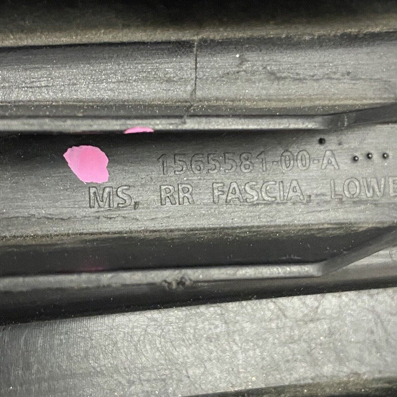 1565581-00-A TESLA MODEL S PLAID REAR BUMPER LOWER VALANCE 1565581-00-A 2021 2022 OEM