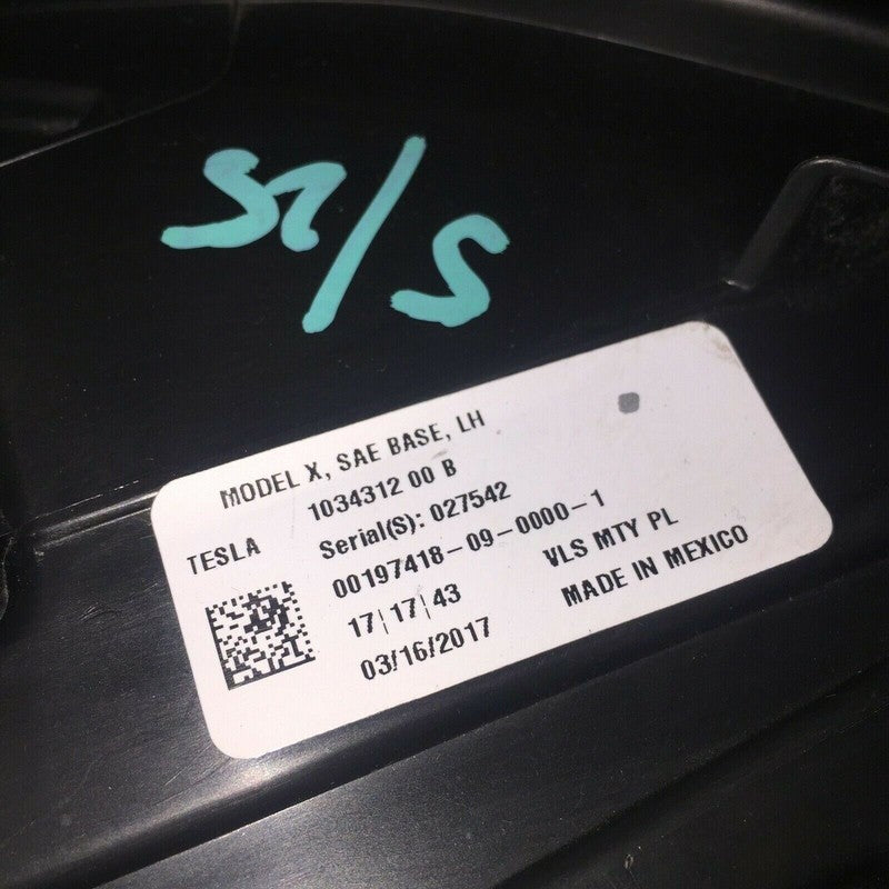 1034312-00-B TESLA MODEL X HEADLIGHT LEFT DRIVER 1034312-00-B 2015 2016 2017 2018 LED OEM