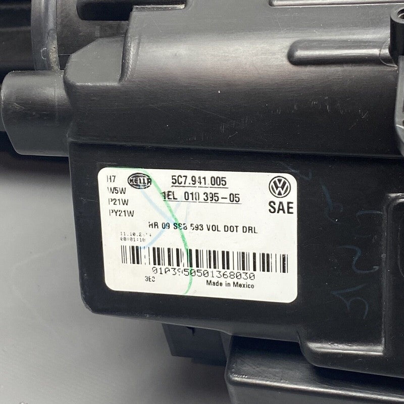 5C7941005 VOLKSWAGEN JETTA HEADLIGHT LEFT DRIVER 5C7941005 2011 2012 2013 2014 HALOGEN OEM