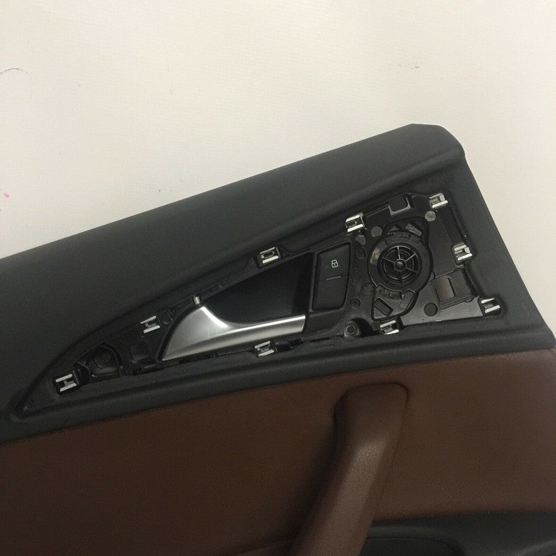 AUDI A6  DOOR TRIM PANEL LEFT REAR 2015 2016 BLACK BROWN OEM