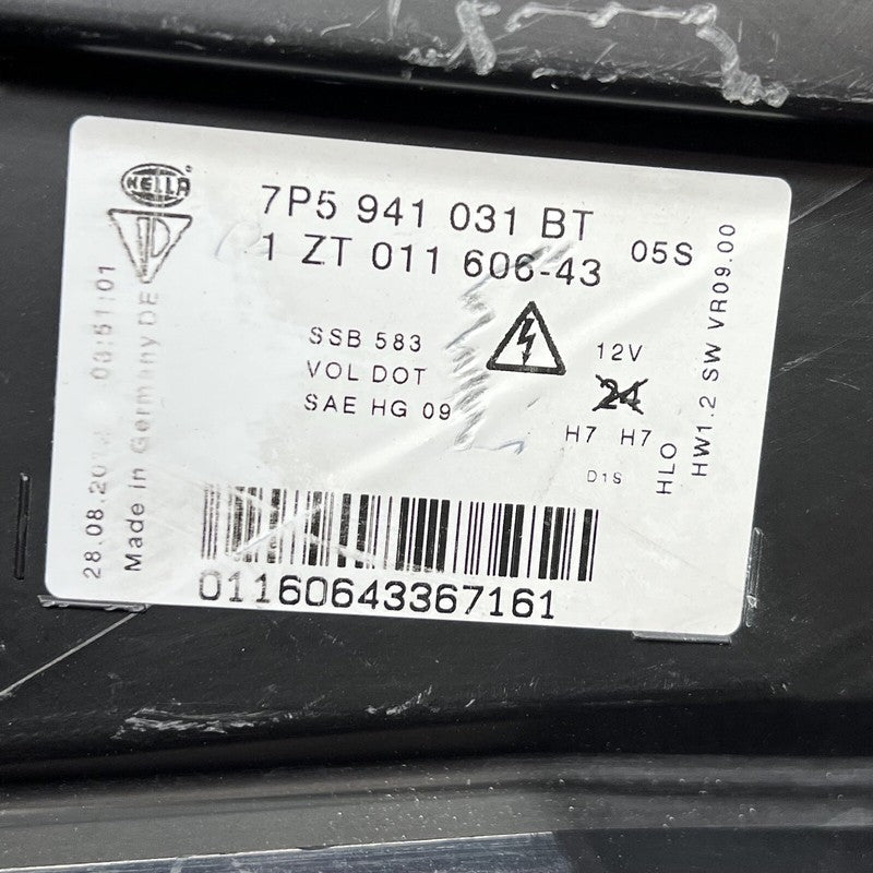 7P5941031BT PORSCHE CAYENNE HEADLIGHT LEFT DRIVER 2011 2012 2013 2014 XENON OEM 7P5941031BT