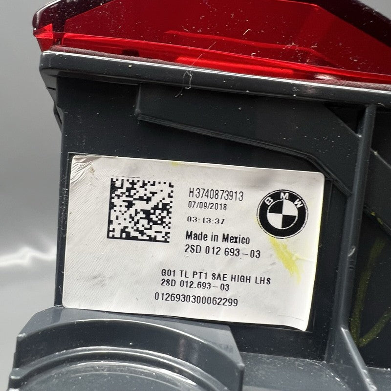 H3740873913 BMW X3 TAIL LIGHT LEFT DRIVER X5M 2018 2019 2020 2021 LED H3740873913