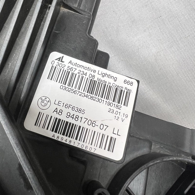 9481706 BMW 330 HEADLIGHT RIGHT PASSENGER FULL LED 2019 2020 2021 2022 OEM 9481706