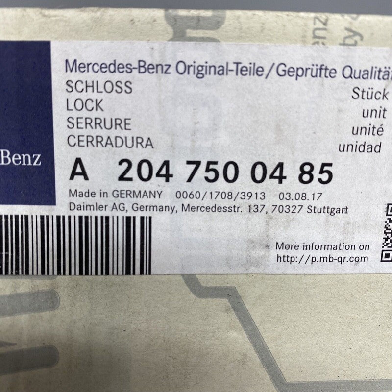 A2047500485 MERCEDES BENZ CLS550 TRUNK LOCK ACTUATOR MOTOR  2014 2015 16 17 18 2019 2020 OEM