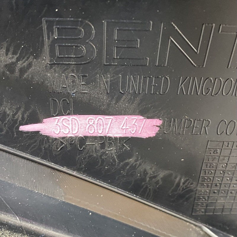3SD807437 BENTLEY GT GTC FRONT BUMPER COUPE 3SD807437 2020 2021 2022 OEM