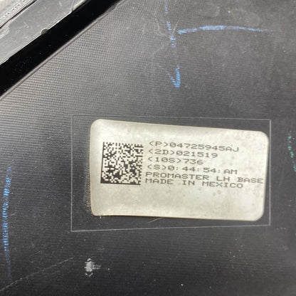 04725945AJ DODGE RAM PROMASTER HEADLIGHT LEFT DRIVER 2014 2015 2016 2017 2018 04725945AJ