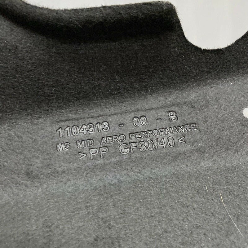 1104313-00-B TESLA MODEL 3 AERO SPLASH SHIELD COVER REAR UNDER BODY 2017 2018 2019 2020 OEM
