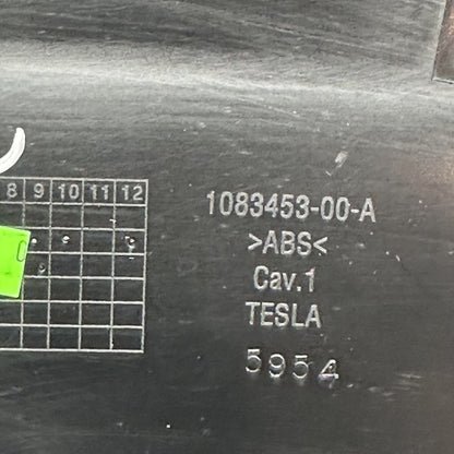 1083453-00-A TESLA MODEL S FRONT LEFT DRIVER SEAT INNER TRIM COVER PANEL 2016 2017 2018 2019