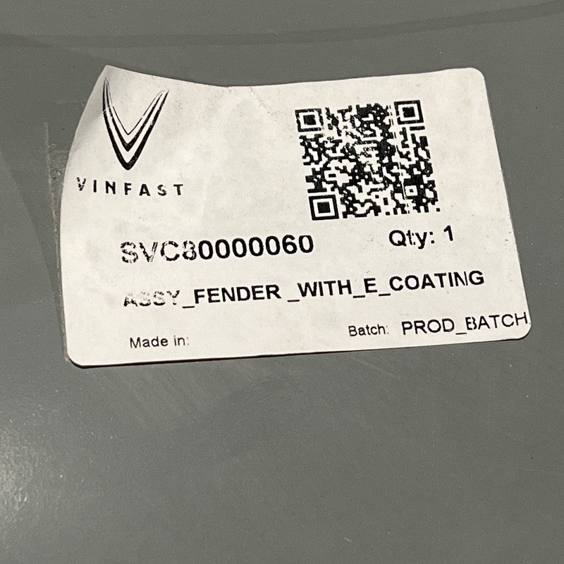 VINFAST VF9 FENDER LEFT DRIVER E-COATED 2024 OEM