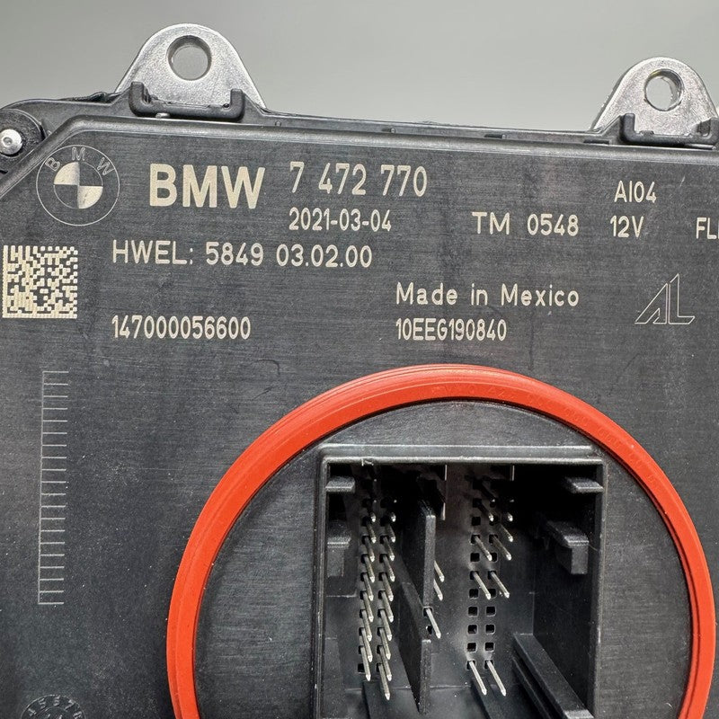BMW X3 X4 HEADLIGHT MODULE 2019 2020 2021 OEM 7472770