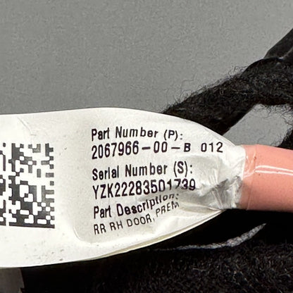 2067966-00-B TESLA MODEL 3 DOOR WIRE HARNESS RIGHT REAR 2016 17 18 19 2020 OEM 2067966-00-B