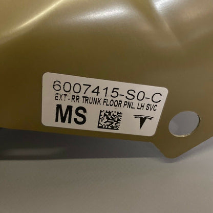 6007415-S0-C TESLA MODEL S LEFT REAR TRUNK FLOOR PANEL EXTENSION 2016 2017 2018 2019 OEM