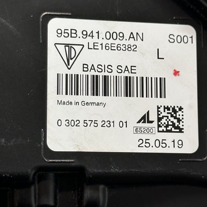 95B941009AN PORSCHE MACAN TURBO HEADLIGHT LEFT DRIVER FULL LED 95B941009AN 2018 2019 OEM