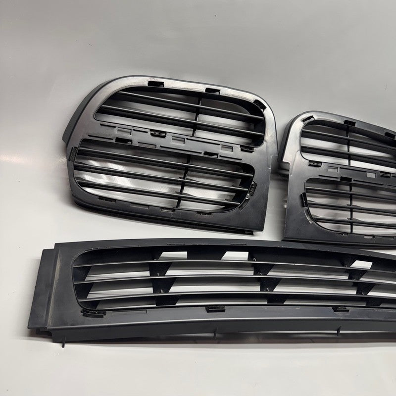 PORSCHE CAYENNE FRONT BUMPER LOWER AND SIDE GRILLES 2008 2009 2010 OEM