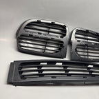 PORSCHE CAYENNE FRONT BUMPER LOWER AND SIDE GRILLES 2008 2009 2010 OEM