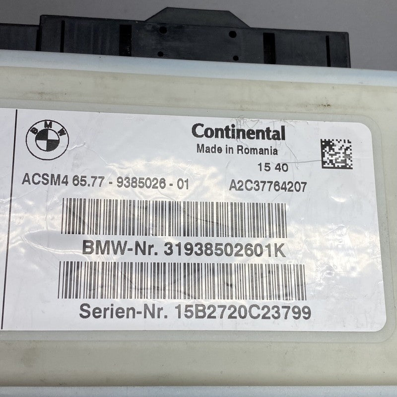 6577-9385026-01 BMW X6 SAFETY CONTROL MODULE 6577-9385026-01 2012 2013 2014 2015 2016 OEM