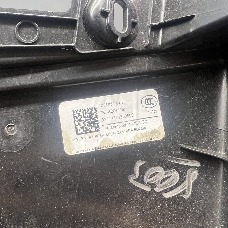 1035951-04-H TESLA MODEL X B-PILLAR TRIM LEFT 2016 2017 2018 2019 2020 OEM 1035951-04-H