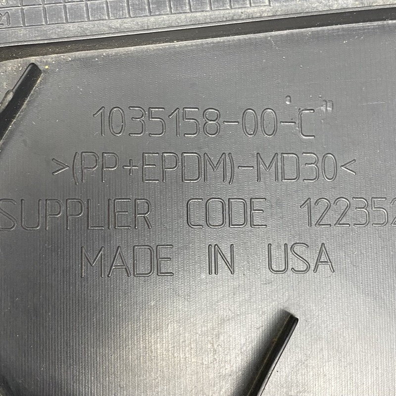1035158-00-C TESLA MODEL X UNDERTRAY SPLASH SHIELD FRONT 2016 17 18 19 2020 OEM 1035158-00-C 