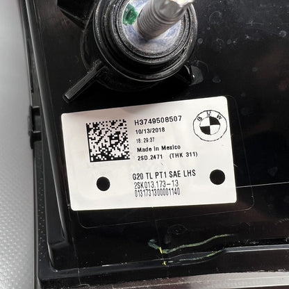 H3749508507 BMW 330 TAIL LIGHT LEFT DRIVER M340 LED 2019 2020 2021 OEM H3749508507