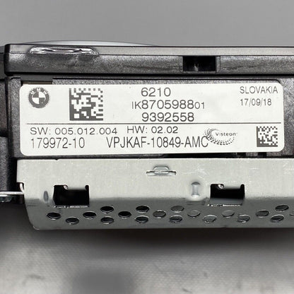 9392558 BMW 530E HYBRID SPEEDOMETER CLUSTER 2016 2017 2018 OEM 9392558