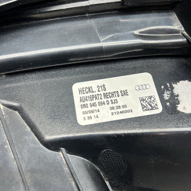 8R0945094D AUDI Q5 FACELIFT TAIL LIGHT RIGHT PASSENGER 2013 2014 2015 2016 2017 8R0945094D