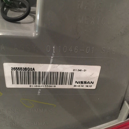 NISSAN SENTRA TAIL LIGHT LEFT DRIVER 2013 2014 2015 OEM