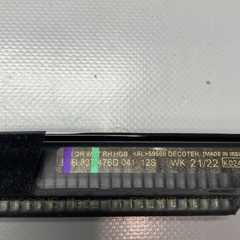 95B837476D PORSCHE MACAN DOOR TRIM RIGHT FRONT 2015 2016 2017 2018 2019 2020 OEM 95B837476D