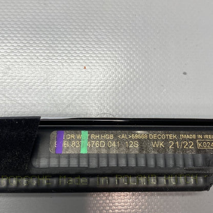 95B837476D PORSCHE MACAN DOOR TRIM RIGHT FRONT 2015 2016 2017 2018 2019 2020 OEM 95B837476D