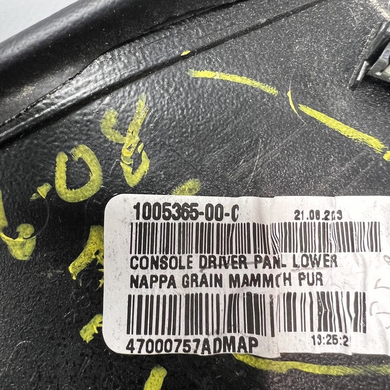 1005365-00-C TESLA MODEL S CENTER CONSOLE TRIM PANEL LEFT 2012 13 14 15 2016 OEM 1005365-00-C