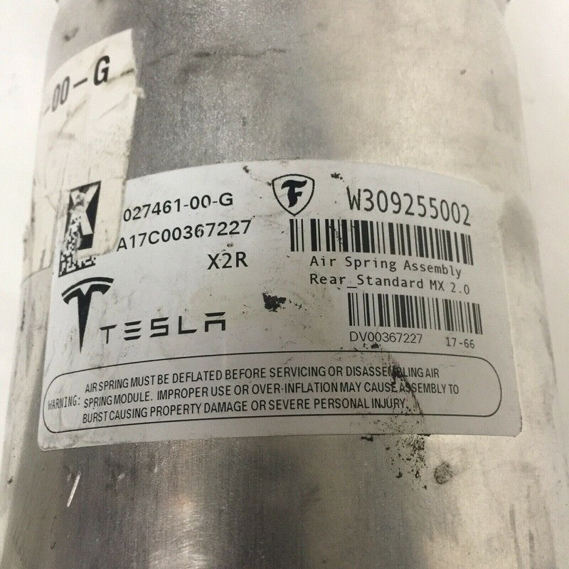 1027461-00-G TESLA MODEL X LEFT REAR AIR SPRING ASSEMBLY 2015 2016 2017 2018 OEM