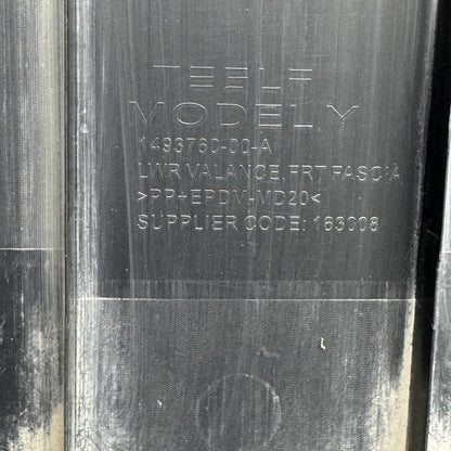 1493760-00-A TESLA MODEL Y FRONT LOWER SHIELD COVER 2020 2021 2022 2023 OEM 1493760-00-A