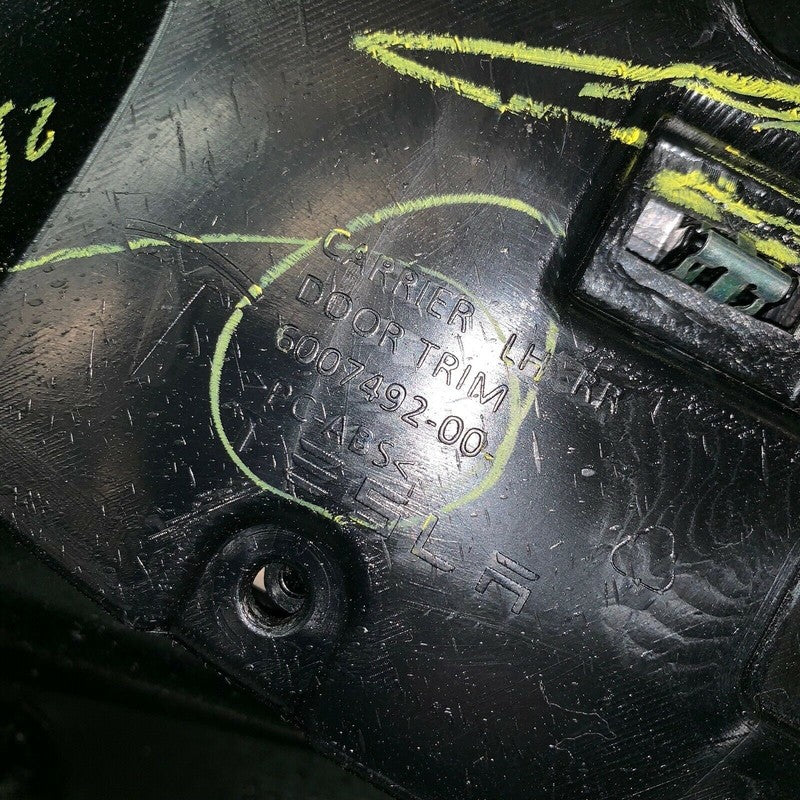 6007492-00 TESLA MODEL S LEFT REAR CARIIER DOOR TRIM PANEL 2012 2013 2014 2015 2016 OEM