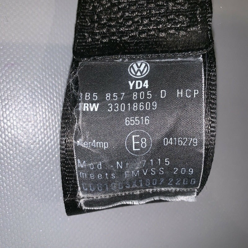 3B5857805D VOLKSWAGEN PASSAT LEFT REAR SEAT BELT 2002 2003 2004 2005 OEM