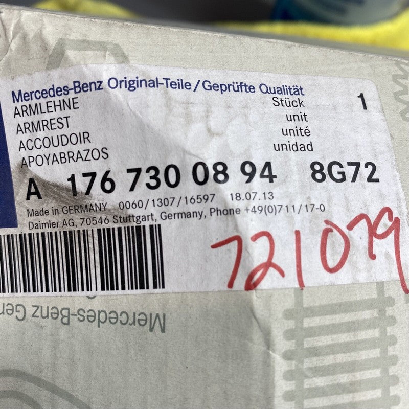 A1767300894 MERCEDES BENZ CLA250 DOOR PANEL ARM REST RIGHT REAR 2014 2015 2016 2017 2018 OEM