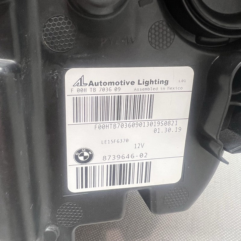 8739646 BMW X3 HEADLIGHT RIGHT PASSENGER X4 REFLECTOR LED 2018 2019 2020 2021 8739646