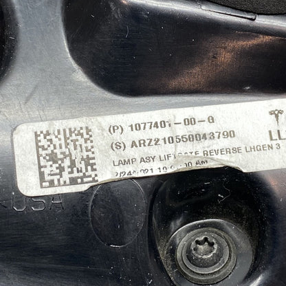 1077401-00-G TESLA MODEL 3,Y  TAIL LIGHT TRUNK LEFT DRIVER 1077401-00-G 2018 19 20 21 2022