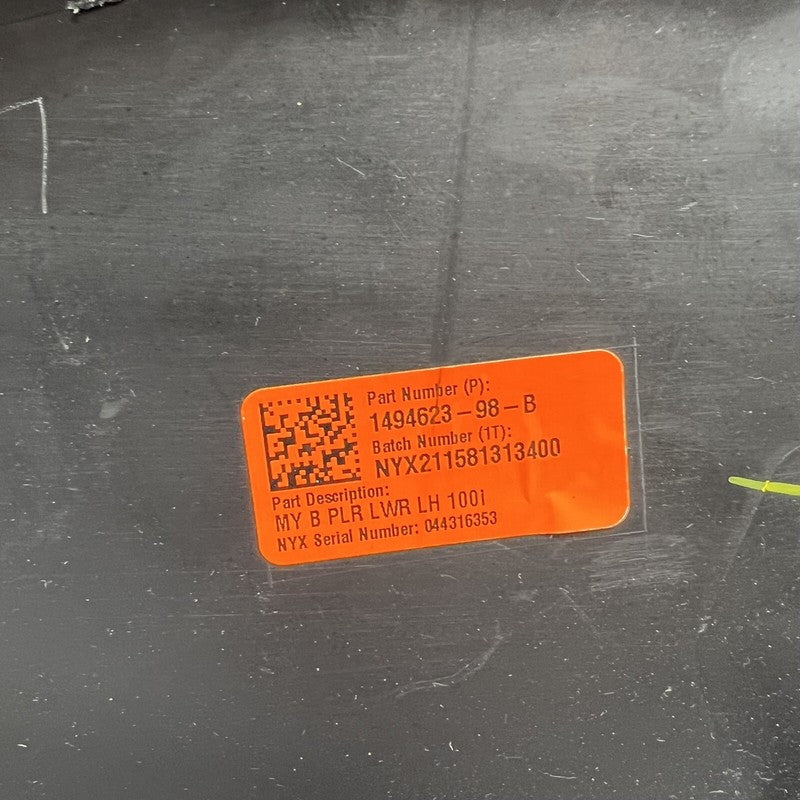 1494623-98-B TESLA MODEL Y B-PILLAR TRIM LEFT DRIVER 2020 2021 2022 2023 OEM 1494623-98-B