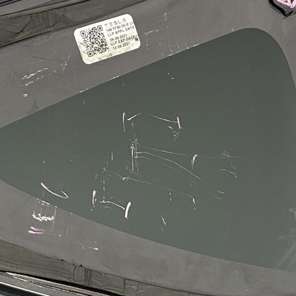 1495740-00-E TESLA MODEL Y QUARTER GLASS LEFT REAR 1495740-00-E 2020 2021 2022 OEM