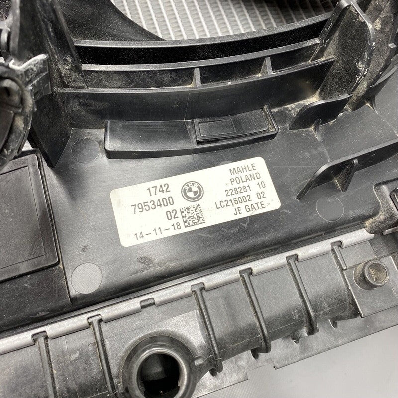 17118743663 BMW 740 RADIATOR FAN ASSEMBLY 17118743663 2016 2017 2018 2019 600 WATT OEM